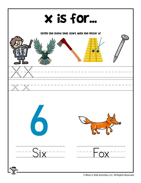 letter x words for kindergarten|Kindergarten Letter X Worksheets & Free Printables.